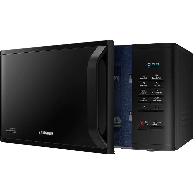 Samsung Cuptor cu microunde cu interior ceramic MS23K3513AK, 23 L, 800 W, Touch control, Negru