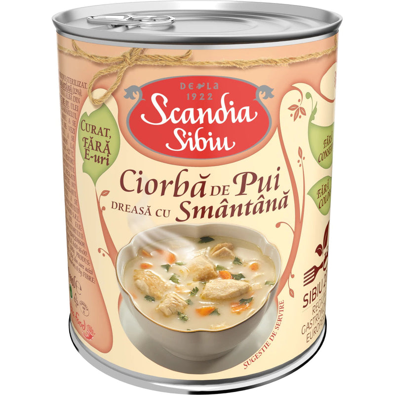 Scandia Sibiu Ciorba de pui dreasa cu smantana 400g