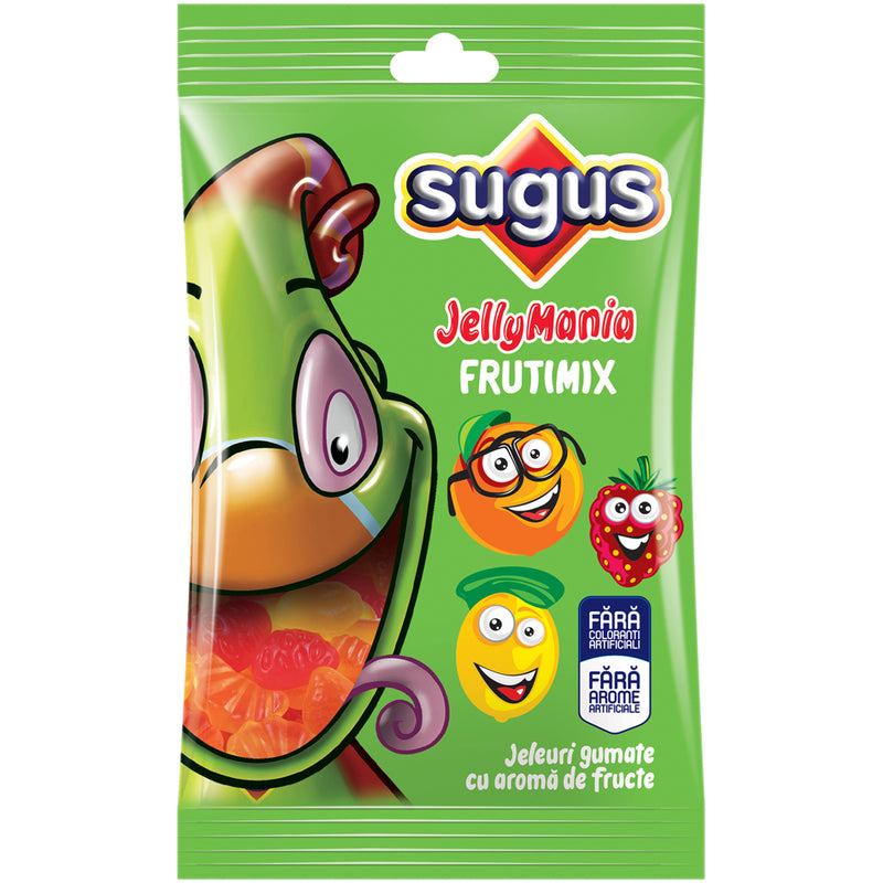 Sugus JellyMania Fruti Mix jeleuri gumate cu aroma de fructe 75g
