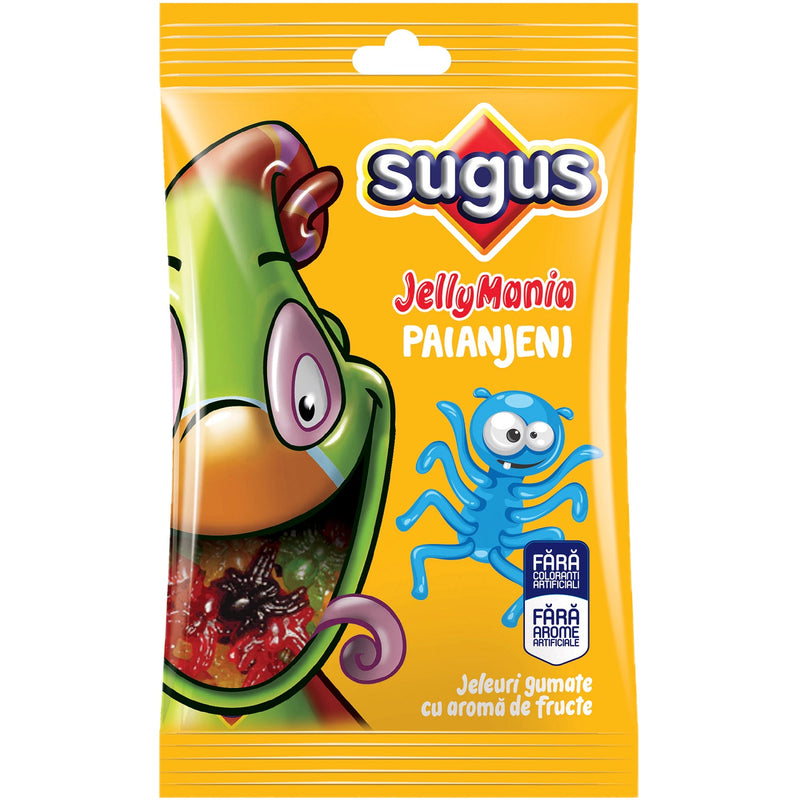 Sugus Jellymania Paianjeni jeleuri gumate cu gust de fructe 75g