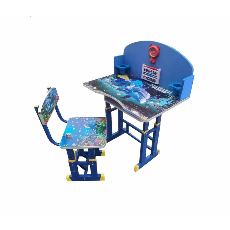 Set birou cu scaunel pentru copii Jolly Kids KT0040, 70x49x95 cm/29x34x70 cm, inaltime reglabila