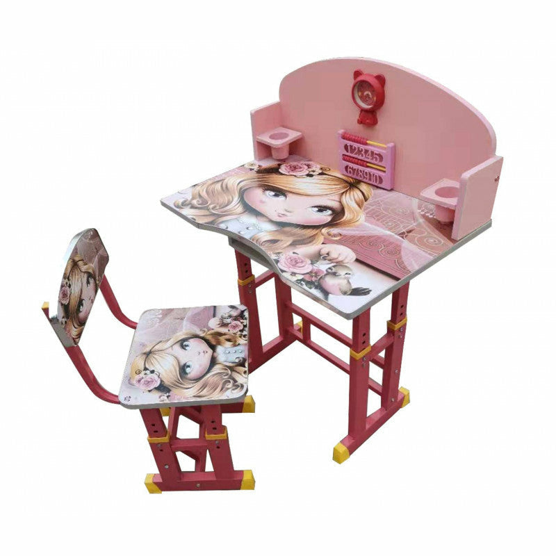 Set birou cu scaunel pentru copii Jolly Kids KT0023, 70x49x95 cm/29x34x70 cm, inaltime reglabila