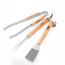 Set ustensile pentru gratar BBQ, inox, 3 piese