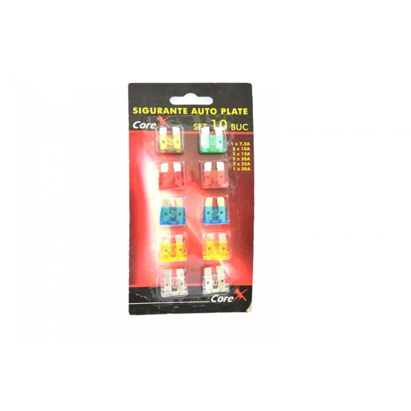 Sigurante auto plate, 10 buc./set