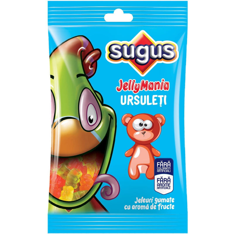 Sugus JellyMania Ursuleti jeleuri gumate cu arome de fructe 75g