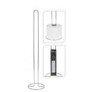 Suport cromat pentru role de hartie igienica, 60cm