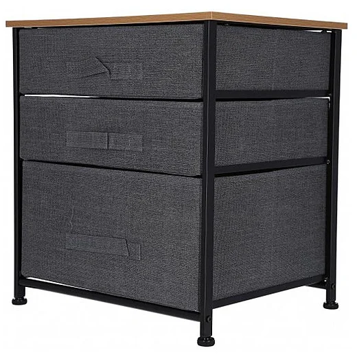 Comoda metalica cu 3 sertare TB69, 48x40x53 cm, gri