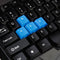 Tastiera da gioco Esperanza EGK201B Tirions, USB, nera / blu