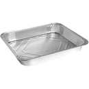 Set of 2 rectangular aluminum trays, 8 servings