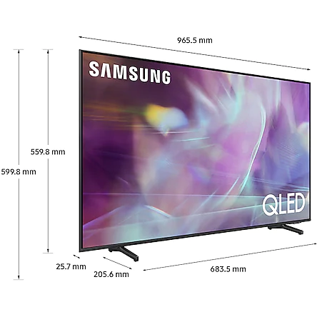 Televizor QLED Smart Samsung QE43Q60AAUXXH, Ultra HD 4K, HDR, Clasa G, 108 cm