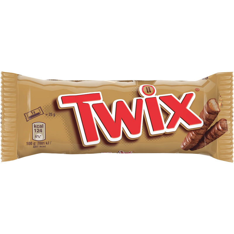 Twix biscuit si caramel invelit in ciocolata cu lapte 2 x 25 g (50 g)