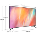 Televizor LED Smart Samsung UE50AU7172UXXH, diagonala 125 cm, 4K Ultra HD, Clasa G