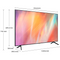 Samsung UE50AU7172UXXH Smart LED TV, 125 cm-es képátló, 4K Ultra HD, G-osztály