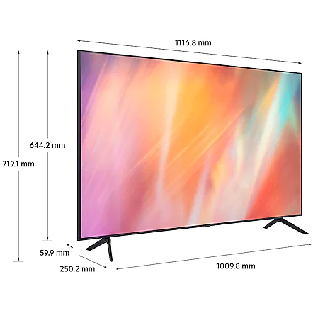 Televizor LED Smart Samsung UE50AU7172UXXH, diagonala 125 cm, 4K Ultra HD, Clasa G