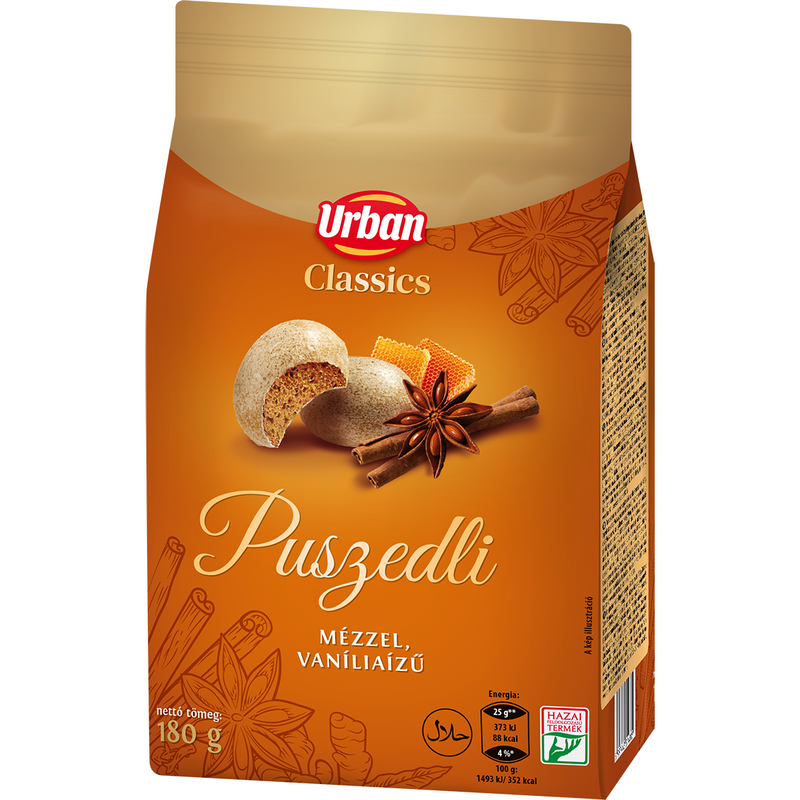Urban Classics Turta dulce cu miere si glazura de vanilie 180g