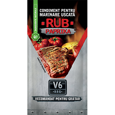 V6BBQ Condiment pentru marinare uscata Rub Paprika 40g