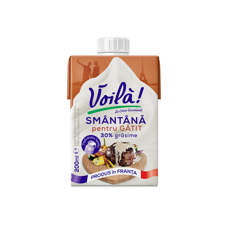 Voila Smantana pentru gatit 30% grasime, 200 ml