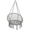 Scaun suspendat din bumbac 80cm gri inchis