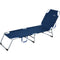 Chaise longue pieghevole, 187x53x27 cm, blu
