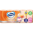 Zewa Deluxe Cashmere Peach toilet paper, 3 layers, 10 rolls