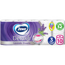 Zewa Deluxe Lavender Dreams toilet paper, 3 layers, 10 rolls