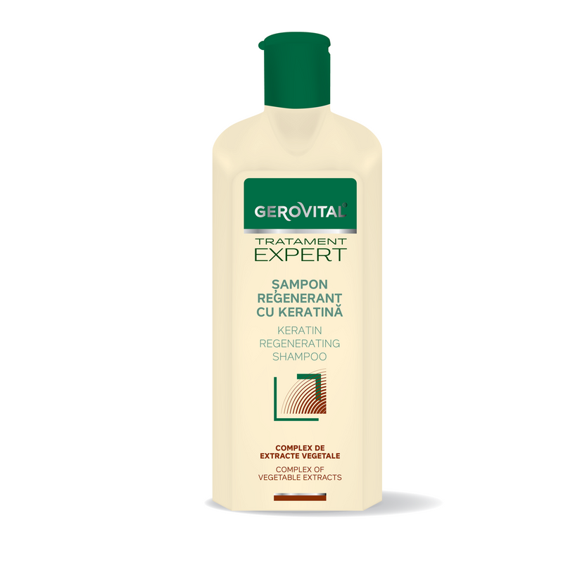 Gerovital Tratament Expert sampon regenerant cu keratina 250 ml