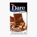 Dare - ciocolata cu lapte cu rulouri de napolitana 10%, 70g