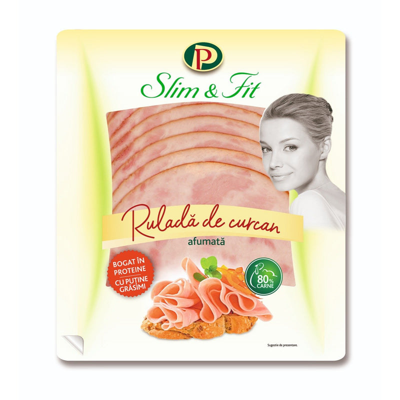 Perutnina Slim&Fit Rulada de curcan afumata 200g