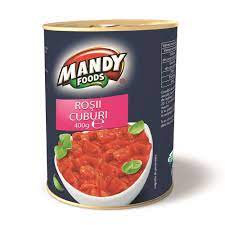 Mandy rosii cuburi, 400 g