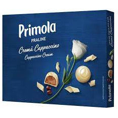 Primola Praline de ciocolata alba cu crema de cappuccino 98g