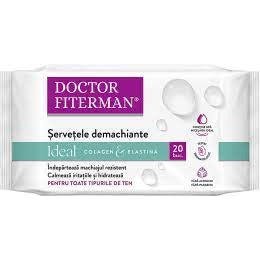 Servetele demachiante Ideal Colagen & Elastina, 20 bucati, Doctor Fiterman