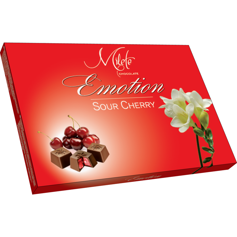 Milete Emotion Praline cu crema de visine 136g