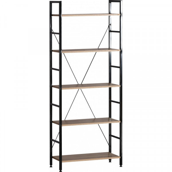 Etajera cu 5 rafturi Grunberg RF3099, metal/pal, 60x27.60x148 cm