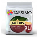 Coffee Tassimo Jacobs Caffe Cream XL, 16 capsules, 16 drinks x 215 ml, 132.8 gr