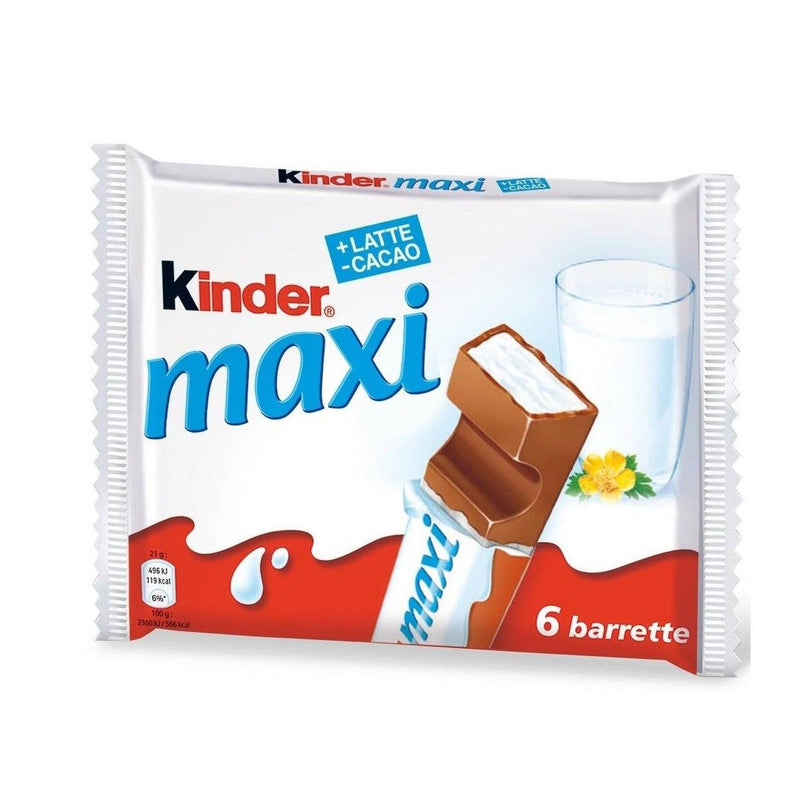 Kinder Maxi batoane de ciocolata cu umplutura de lapte 126g