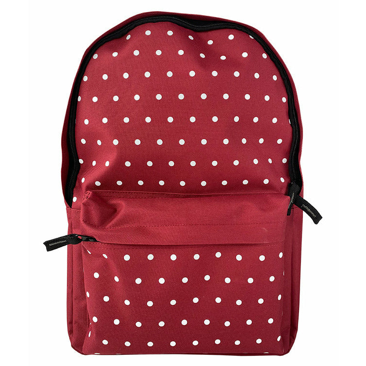 Pigna Ghiozdan Simply Teens cu 1 compartiment cu buzunar, model buline, grena, 42x30x14 cm