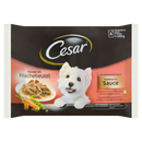 Cesar hrana completa selectie in sos pentru caini adulti 4 x 100 g