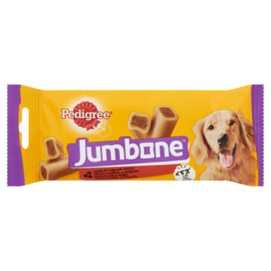 Pedigree Jumbone hrana cu aroma de vita si pasare pentru caini adulti 2 buc 180 g