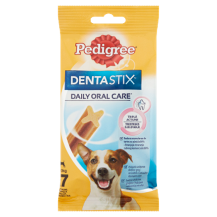 Pedigree DentaStix hrana pentru caini cu varsta de peste 4 luni 7 buc 110 g
