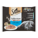 Sheba Selection teljes értékű többváltozós hal felnőtt macskáknak 4 x 85 g