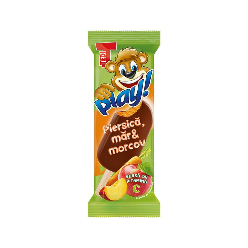 Tedi Inghetata pe bat cu gust de piersica, mar si morcov 60g