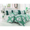 Lenjerie de pat dubla Beverly Hills Polo Club, 100% bumbac ranforce, Green Elegance, 4 piese