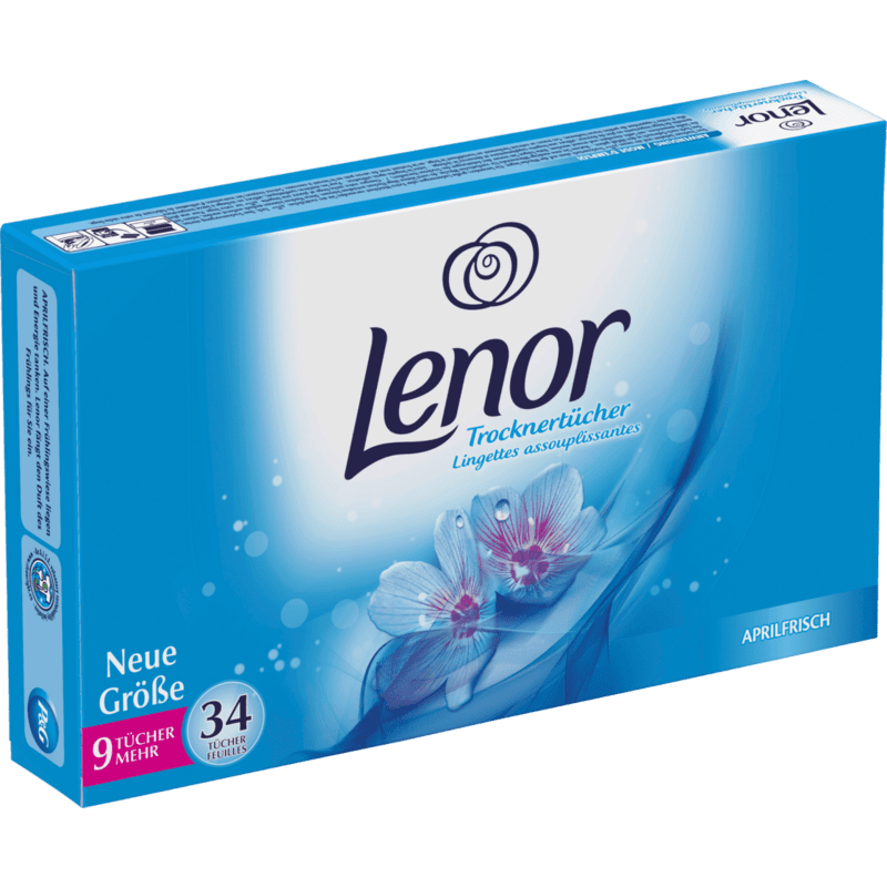 Lenor Aprilfrisch Servetele parfumate, 34 bucati