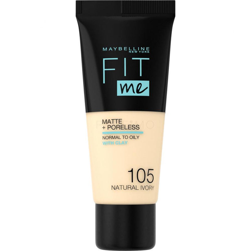 Maybelline New York Fond de ten Fit Me Matte&Poreless 105 Natural Ivory, 30ml