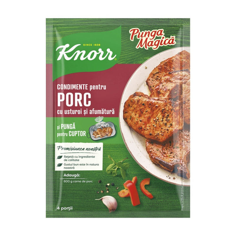 Knorr Punga Magica Condimente pentru porc cu usturoi si afumatura 29g