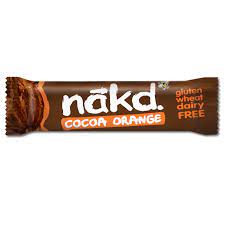 Nakd baton raw-vegan cu cacao si portocala fara gluten, 35g