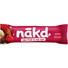 Nakd baton raw-vegan cu zmeura fara gluten, 35g