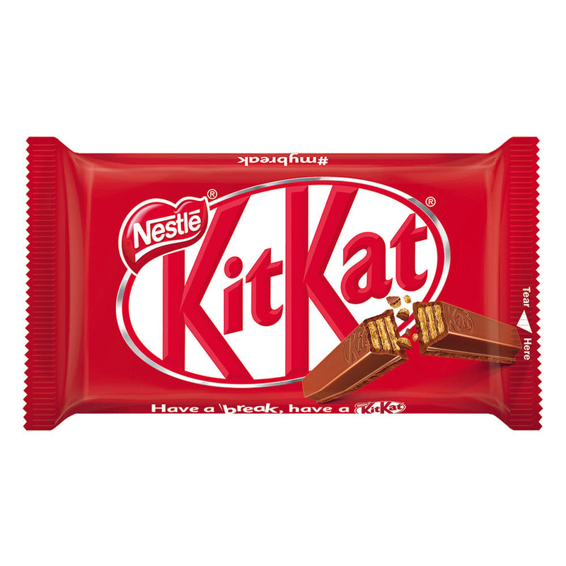 KitKat Baton de ciocolata cu lapte si interior crocant de napolitana, 41.5g