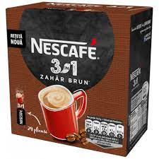 Nescafe 3in1 Cafea instant cu zahar brun, 16.5g x 24 buc.