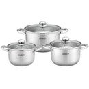 Cooking by Heinner Alena Set de oale pentru gatit din inox, 6 piese